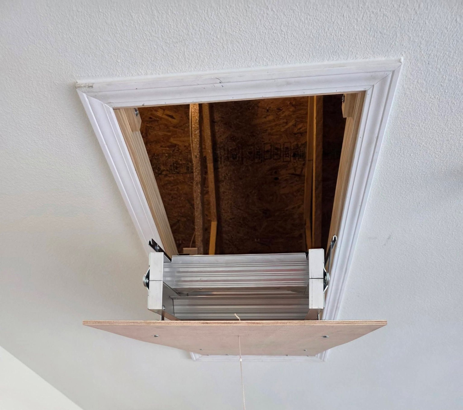Finished opening & ladder